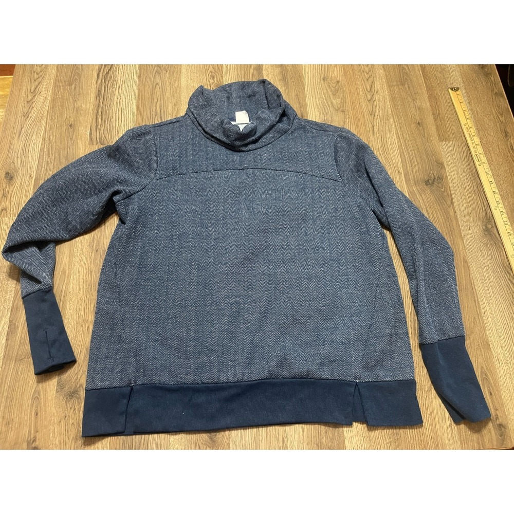 AVIA Sweater, Women's Size Large, Blue, Long Sleeve, Mock Neck
